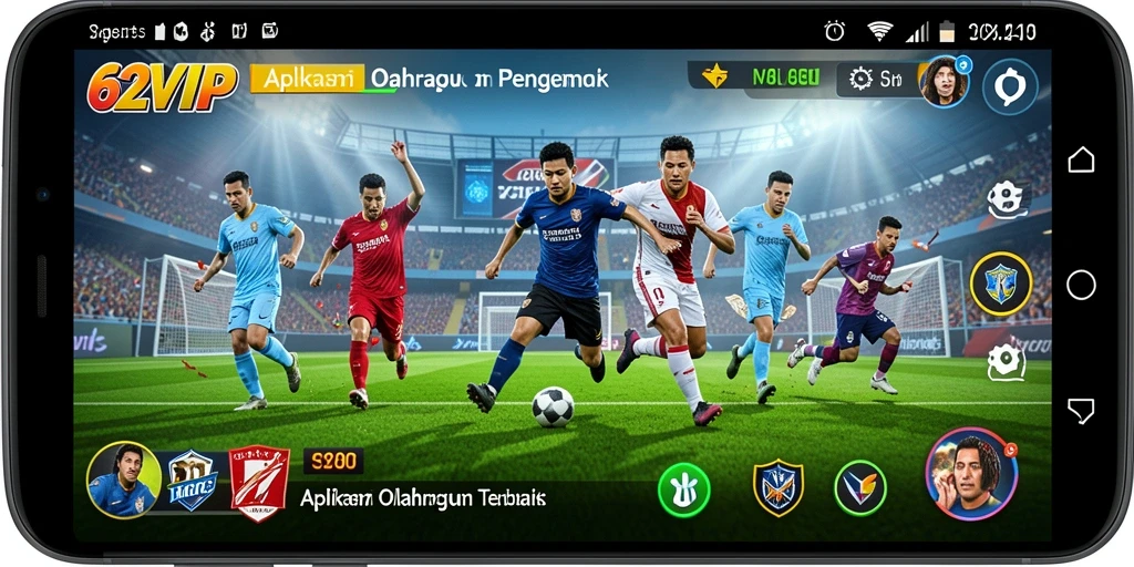 Tampilan gameplay yang menegangkan dengan aksi olahraga yang seru.