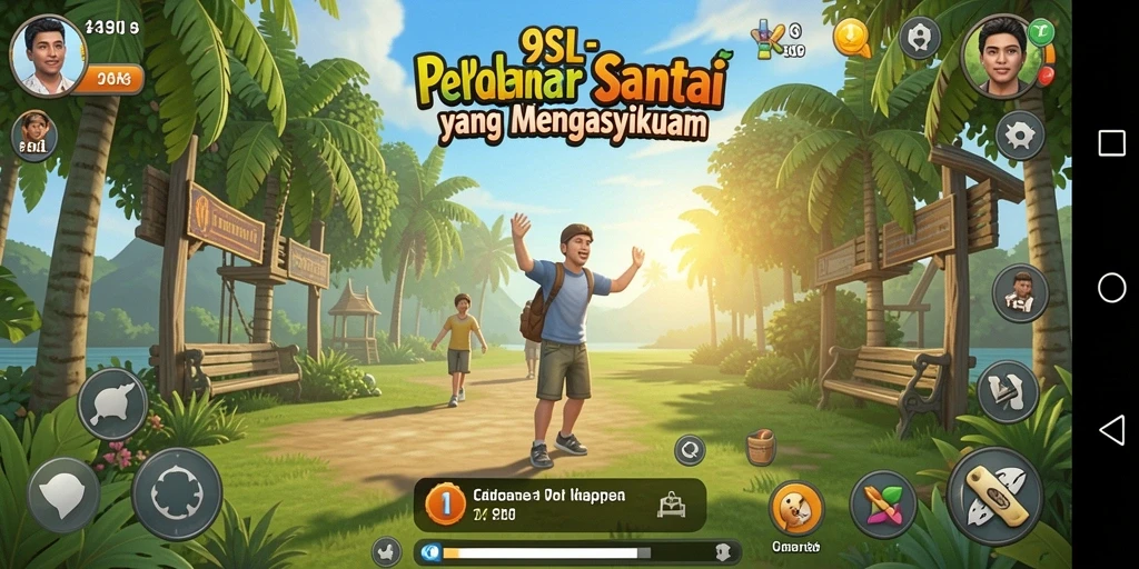 Screenshot yang menampilkan aksi seru dari gameplay 9SL.