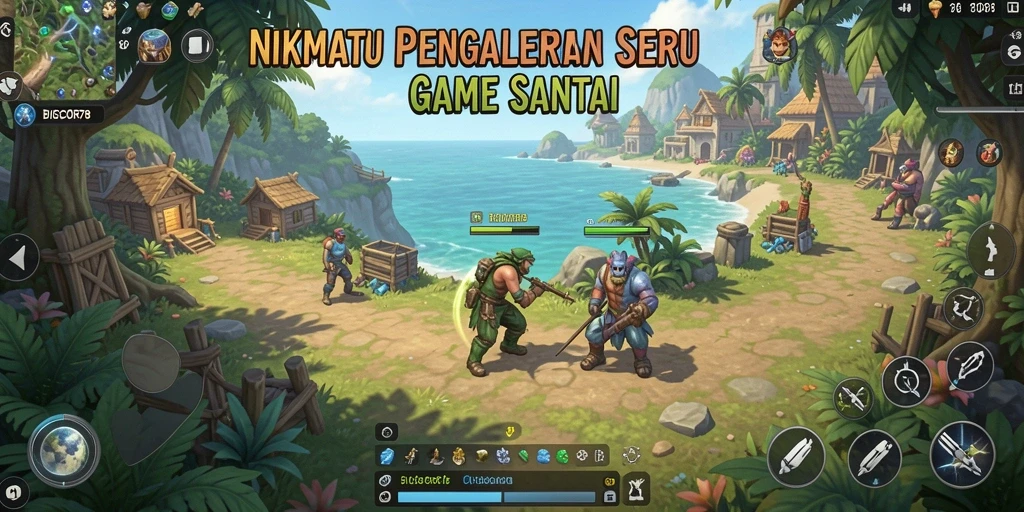 Tampilan menarik dari permainan BIGCOR78 yang santai dan seru.