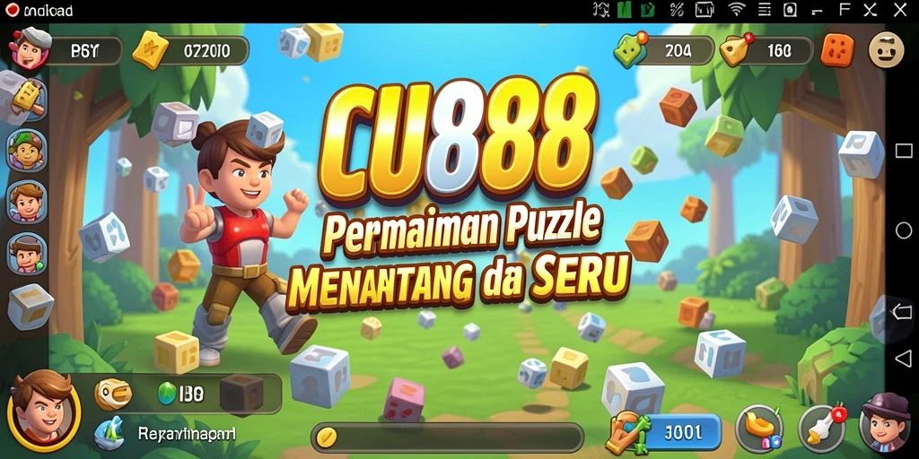 Tangkapan layar utama <strong>CU888</strong> menampilkan gameplay puzzle yang menarik dan menantang.