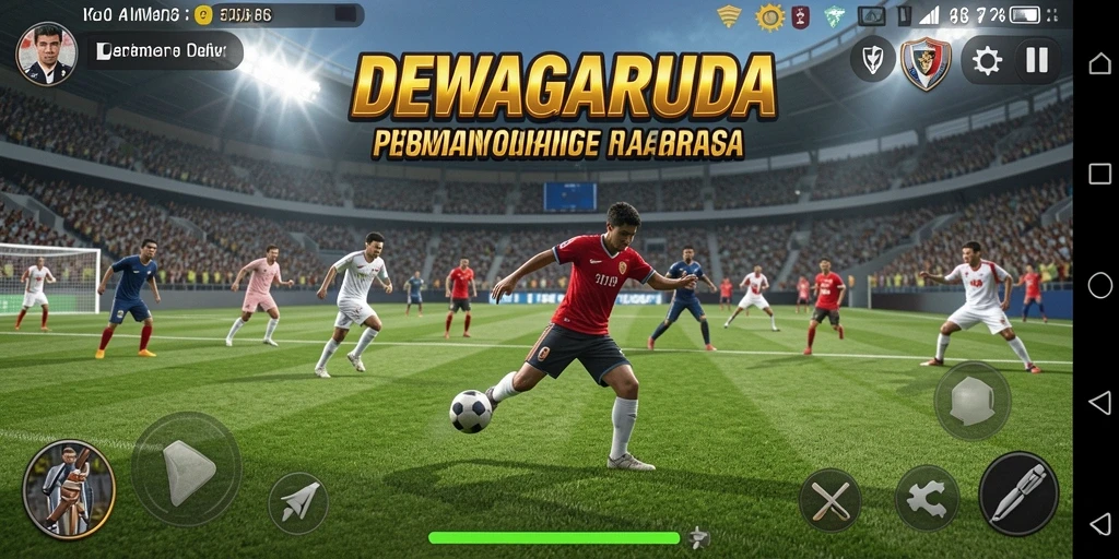 Tampilan aksi intens DEWAGARUDA saat pertandingan berlangsung.