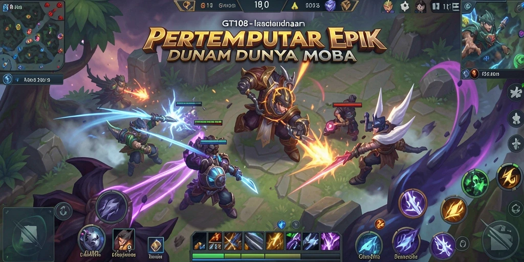 Tampilan aksi seru di arena pertempuran GT108 yang dinamis.