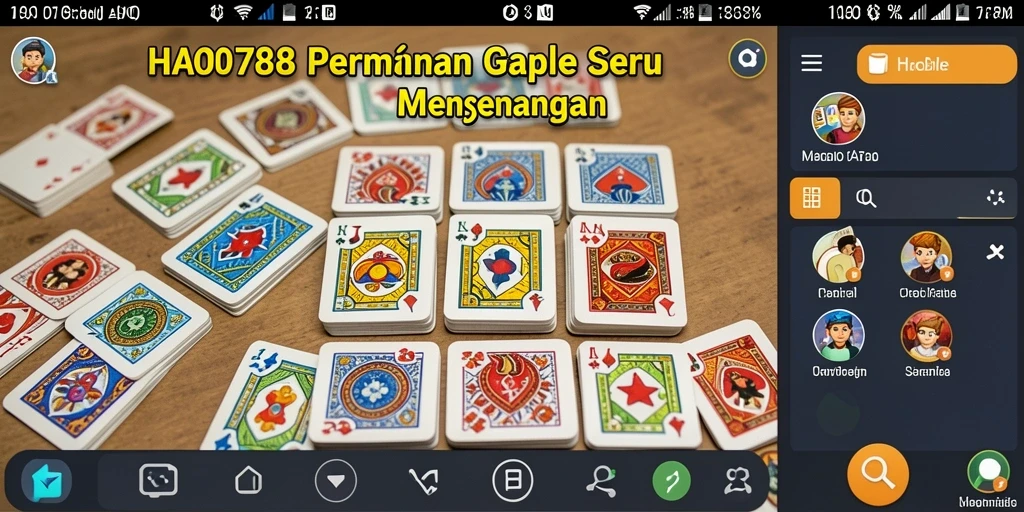 Screenshot HAO788 menampilkan pemain bersaing dalam permainan Gaple.