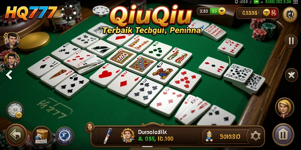 Screenshot gameplay QiuQiu yang seru dan mendebarkan.