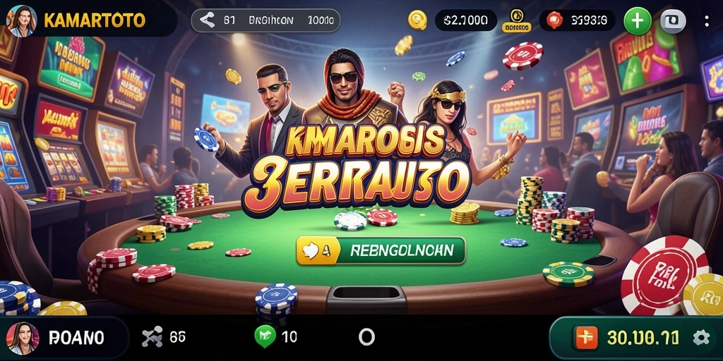 Screenshot KAMARTOTO menampilkan gameplay Kasino yang mengasyikkan dan interaktif.