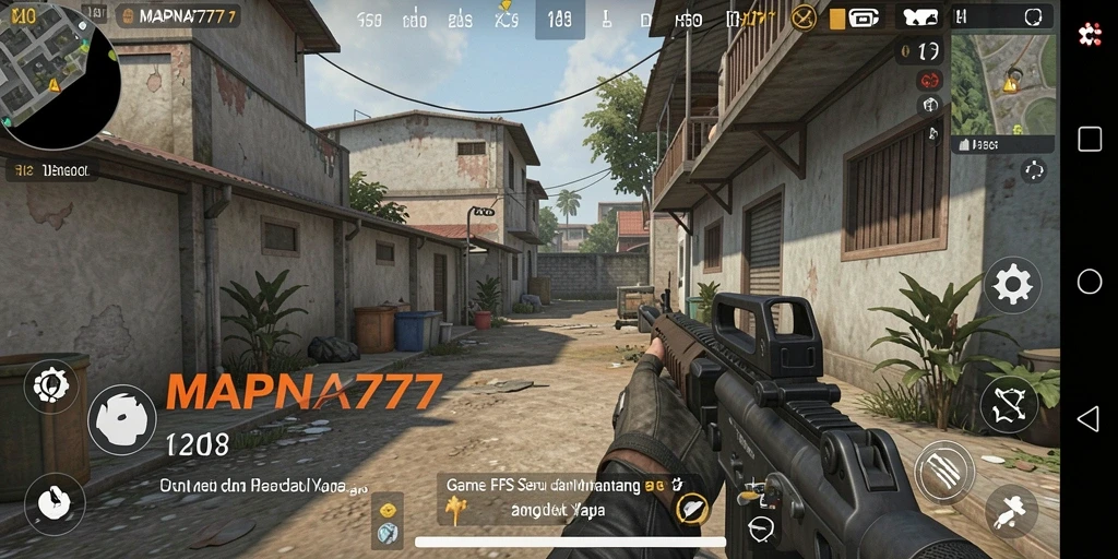 Tampilan aksi mendebarkan dalam gameplay MAPNA777 yang intens.