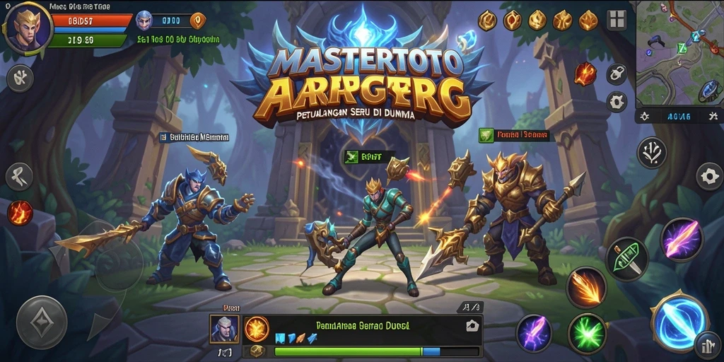 Screenshot gameplay MASTERTOTO menampilkan aksi seru dalam petualangan ARPG.