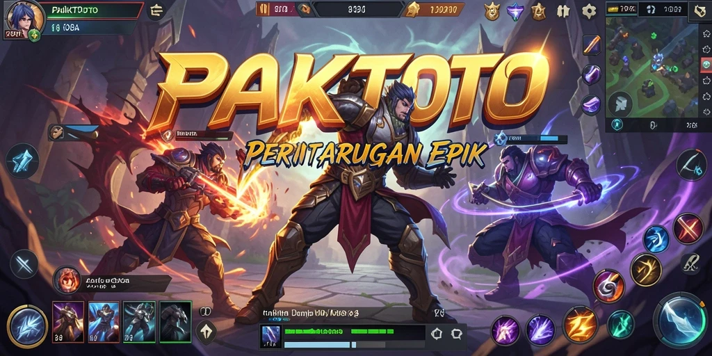 Tangkapan layar aksi pertarungan intens di PAKTOTO.