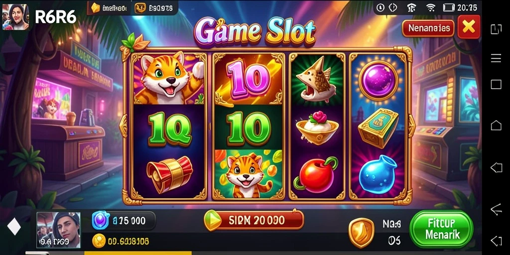 Screenshot gameplay R6R6 yang menunjukkan keseruan bermain Slot.