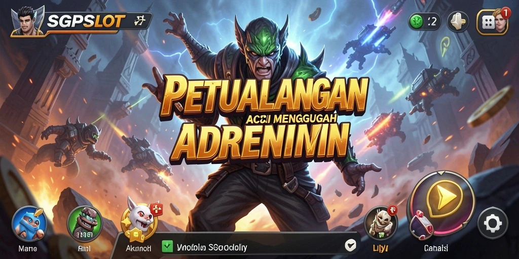 Screenshot utama SGPSLOT menampilkan aksi seru dalam gameplay.