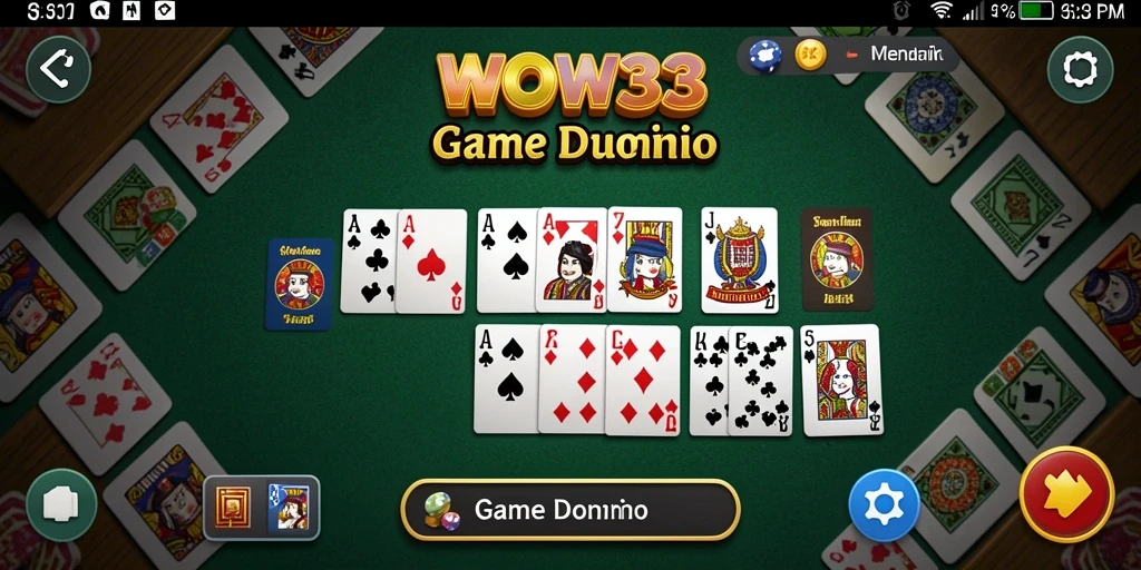 Gameplay seru dalam game Domino WOW33 yang menarik.