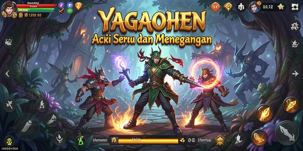 Tampilan gameplay YAGAOHEN yang penuh aksi dan seru.