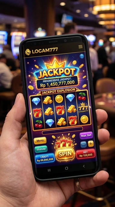Antarmuka pengguna logam777 yang sederhana dan intuitif.